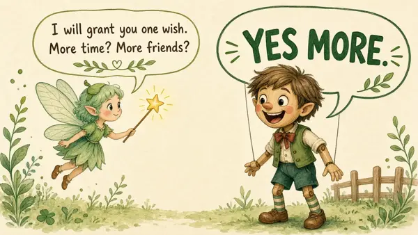Pinocchio says YES MORE