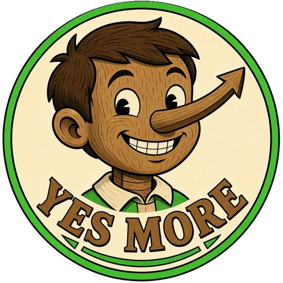 $YESMORE storybook Pinocchio logo